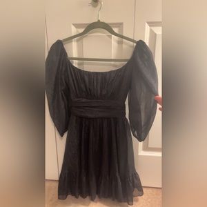 XS black sparkle dress